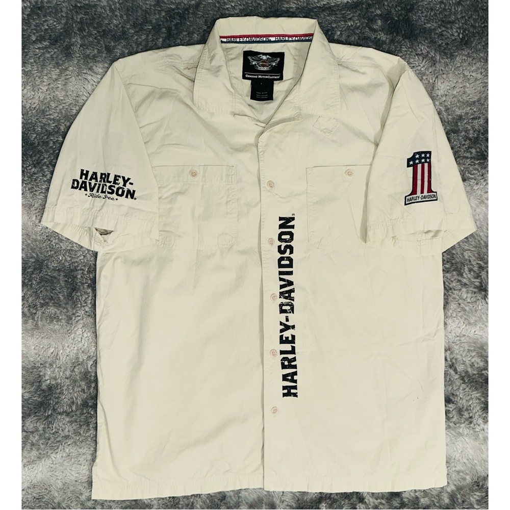 VINTAGE HARLEY-DAVIDSON MADE IN USA SHIRT - Picture 3 of 3